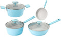 Aluminum Alloy 4 Piece Cookware Set with Glass Lid Non Stick Household Wok