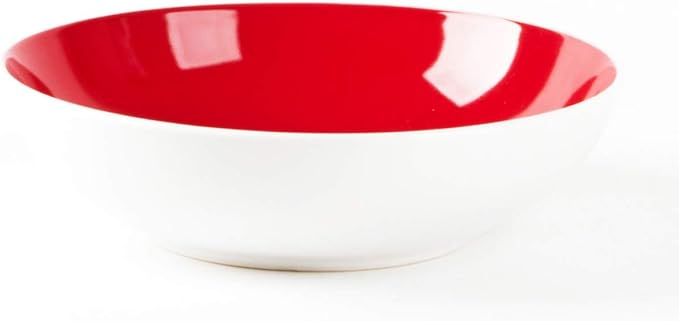 Stoneware Coupe Shape Soup/Pasta Bowl - 8 inch - Set of 6 Very Rose Assorted Colors