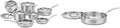 Cuisinart 12 Piece Cookware Set MultiClad Pro Triple Ply Silver MCP-12N and MCP33-30HN MultiClad Pro Triple Ply 5.5-Quart Saute Skillet Sauté Pan w/Helper &amp Cover
