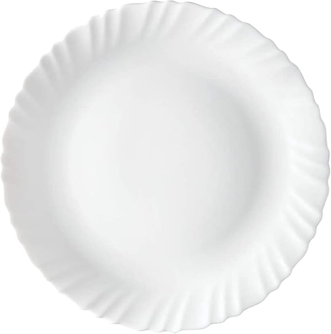 Borosil Gourmet Dinnerware Set For 6 19 Pieces White Dinner Plates and Bowls Sets Chip Resistant Tempered Opal Glass Stain Resistant Dishwasher &amp Microwave Safe Dinner Set For Gifting Serves