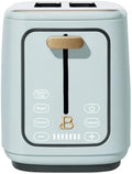 Beauti 2 Slices Toaster with Touch Activated Display 900 W Bagel/Frozen/Reheat Presets Wide Slots Easy Cleaning (Hydrangea Blue)