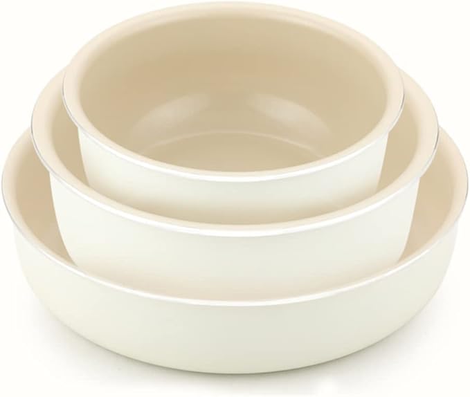 dore IH hands free organic Pot Cookware Set of 5P Ivory