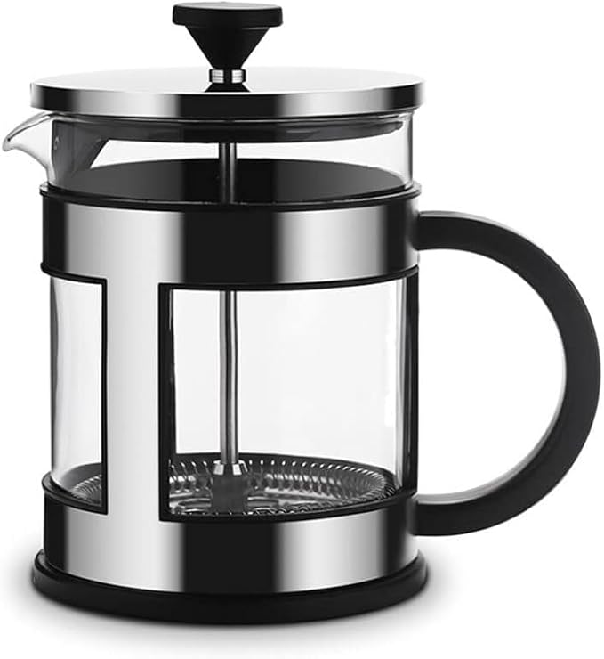 Press Coffee Maker Coffee Press CaffettiereCoffee Maker French Press Coffee Maker French Press Pot Stainless Steel Plunger with Filters French Coffee Press Heat Resistant Glass Coffee Maker Easy