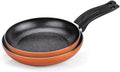 Tropical Set of 2 Non-Stick Pans 24-28 cm Recycled Aluminium Orange