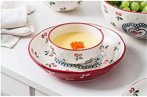 Ceramics Dinner Set Kitchen and Dining Service Luxurious Dinnerware Full Service Set Plates Dishes Bowls Plates and Bowls Set for Picnic RV Use Creativity Villa Table Decor