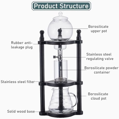 Cold Brew Drip TowerCold Brew Drip Coffee MakerWooden Cold Brew Drip Tower For Commercial