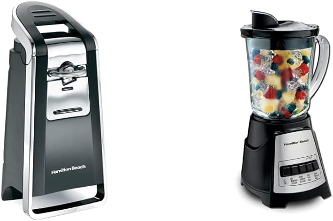 Hamilton Beach Smooth Touch Electric Can Opener + Wave Action Blender Bundle