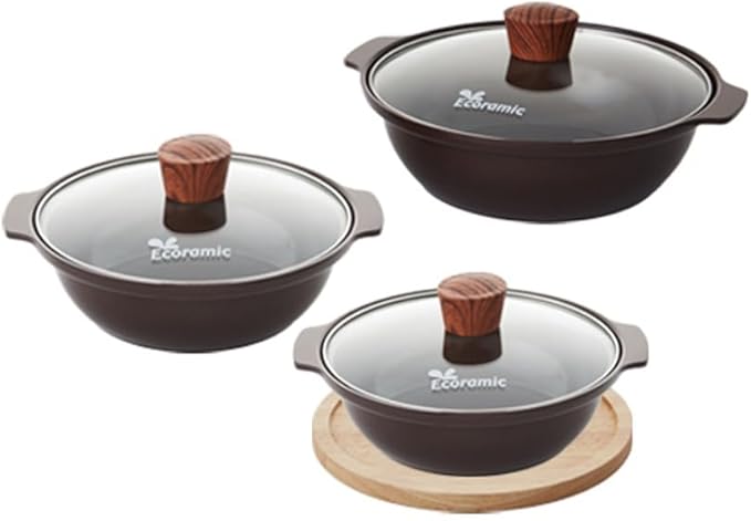 Ecoramic IH Clay Pot 4-piece Set