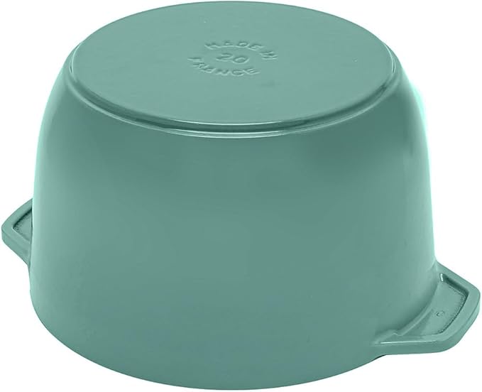 staub La Cocotte de GOHAN Z1027-782 La Cocotte de Gohan Eucalyptus L 7.9 inches (20 cm) Rice Pot 3 Pieces Cast Iron Pot Induction Compatible Japanese Authentic Product with Serial Number