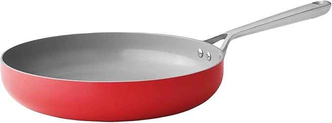 MEMBER MARK 11-Piece Modern Ceramic Cookware Set in Red 23x15x11