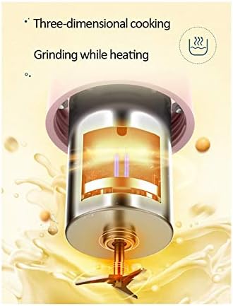 Portable Soy Milk Machine Mini Multi-Function Cooker Automatic Heating Soy Milk Rice Paste Machine Without Filter Insulation 250ml(Blue)