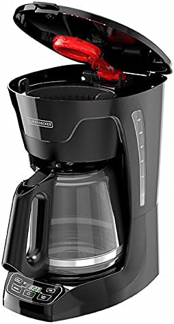 BLACK+DECKER CM1110B Programable 12-Cup Coffee Maker Easy Pour Non-Drip Carafe with Removable Filter Basket Black