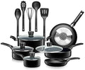For SereneLife 15-Piece Set Kitchenware Pots &amp Pans Basic Kitchen Set