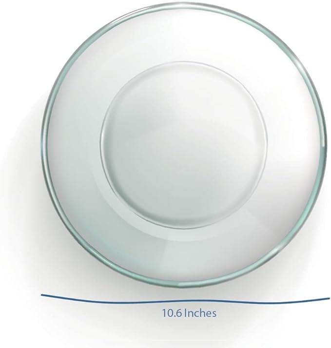 SEDLAV Round Clear Glass Dinnerware Set (12 Pieces)