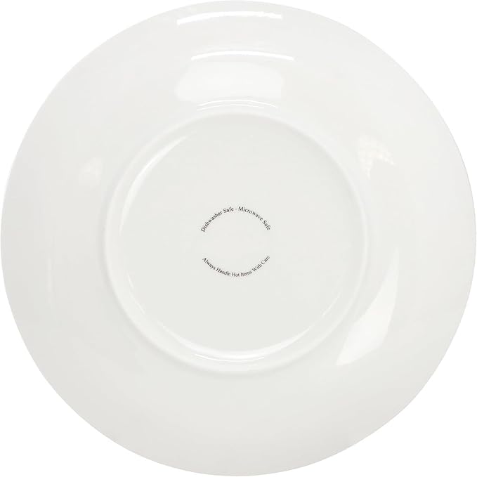 16‑Piece Porcelain Dinnerware Set with Floral Design – Round Plates Bowls and Mugs Microwave &amp Dishwasher Safe Tableware for 4 (Multi Color)