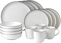 Misc Bread Street 16-Piece White Dinnerware Set Solid Casual Farmhouse Round Stoneware 16 Piece