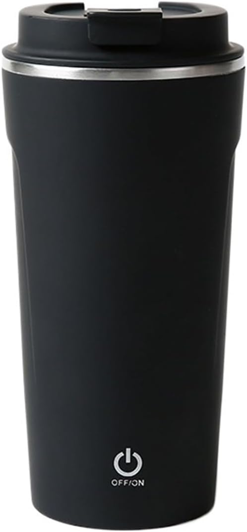 Self Stirring Coffee Mug Automatic Stirring Magnetic Mug Stainless Steel Coffee Mixing Cup Blender USB Charging Smart Mixer MugElectric Stirring Cup(Black)