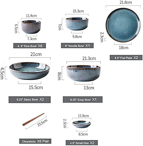 Dinnerware Sets - Luxury Dishes Service Set Dinnerware Sets Stoneware Ceramic Dishes Porcelain Plates and Bowls Sets for 6 8 10 Luxury Bone China DishwareOne Color-20Pcs