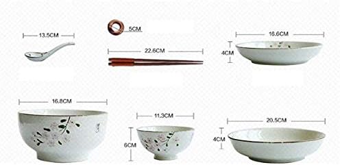 Elegant Dinnerware Set Dinner Plates Bowls Set Kitchen Dinnerware Set Plates Dishes Bowls Plates and Bowls Set for Picnic Rv Use