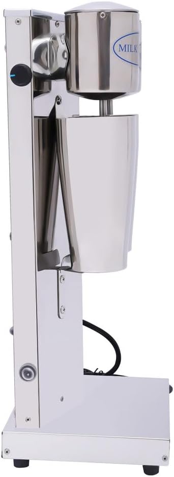 Milkshake machine commercial stainless steel milk shaker with double head beverage blender electric milkshake machine stainless steel drink and juice blender with 2 x 800 ml cups 110V 180W.