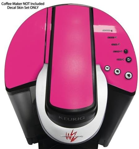 Decal Style Vinyl Skin compatible with Keurig K40 Elite Coffee Makers Solids Collection Hot Pink (Fuchsia) (COFFEE MAKER NOT INCLUDED)