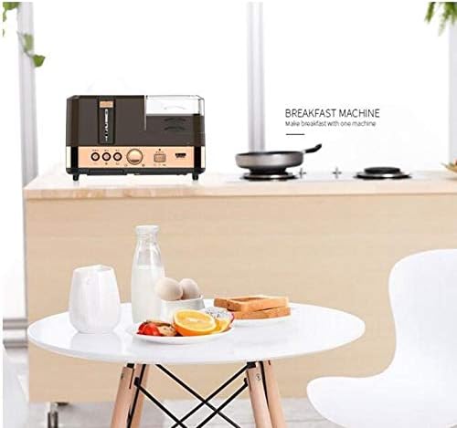 TOPCHANCES Multi-functional Electric Breakfast Sandwich Maker Toast Maker 2 -slice Bread Toaster Egg Boil Steamed and Fried for Space Saving
