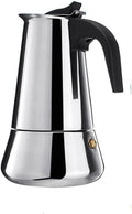 Coffee Maker Pot Stainless Steel Mocha Espresso Latte Stovetop Filter Moka for Kitchen