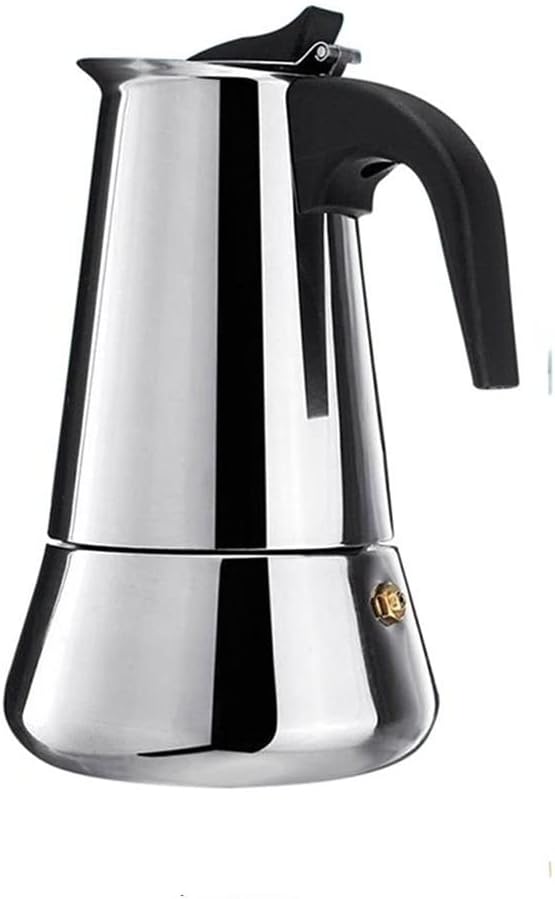 Coffee Maker Pot Stainless Steel Mocha Espresso Latte Stovetop Filter Moka for Kitchen