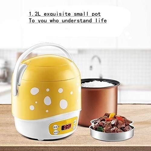 Rice Cooker Yellow Mini Rice Cooker Multifunction for 1-2 Students Mini Cooker