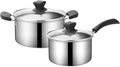 Cooking Pot Nonstick Cookware Sets 401 Stainless Steel Cooking Pots and Pans Home Kitchenware (2 Piece a Variety Pack)