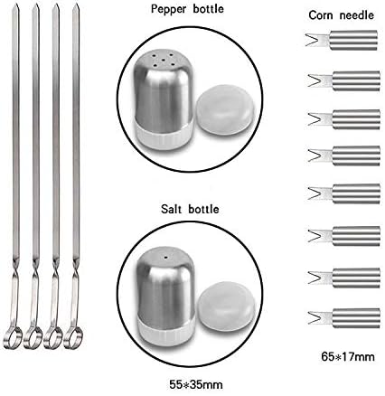 18 in 1 Outdoor Tableware Set Camping Barbecue Tableware Picnic Tool Set with Thermometer Cookware Set Cookware Picnic Boiler Cookware