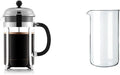 Bodum Chambord French Press Coffee Maker (51 Ounce 1.5 Liter) 1508-10 Spare Carafe for French Press (34 Ounce)