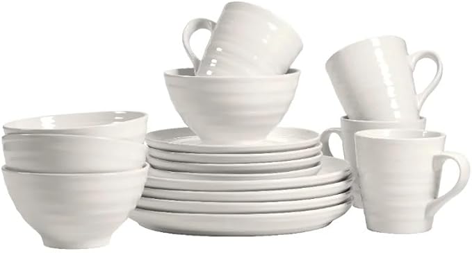 16-Piece Dinnerware Set Plates and Bowls Sets Dishes Dinner Salad Dessert
