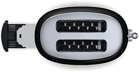 Smeg TSF01BLUS 50's Retro Style Aesthetic 2 Slice Toaster Black (Renewed)