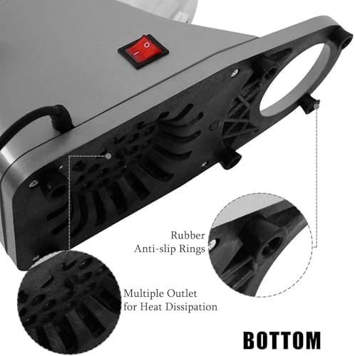 Electric ice Crusher with Stainless Steel Double Blades for ice Cream ice Cream Cocktails and Cold Drinks (Grey)