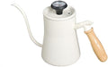 Liudan Coffee Pot Coffee Kettle Pour Over Coffee Dripper Kettle Gooseneck Stainless Steel Tea Pot with Wooden Handle Perfect for Coffee Lover 550ml Coffee Kettle (Color : White)