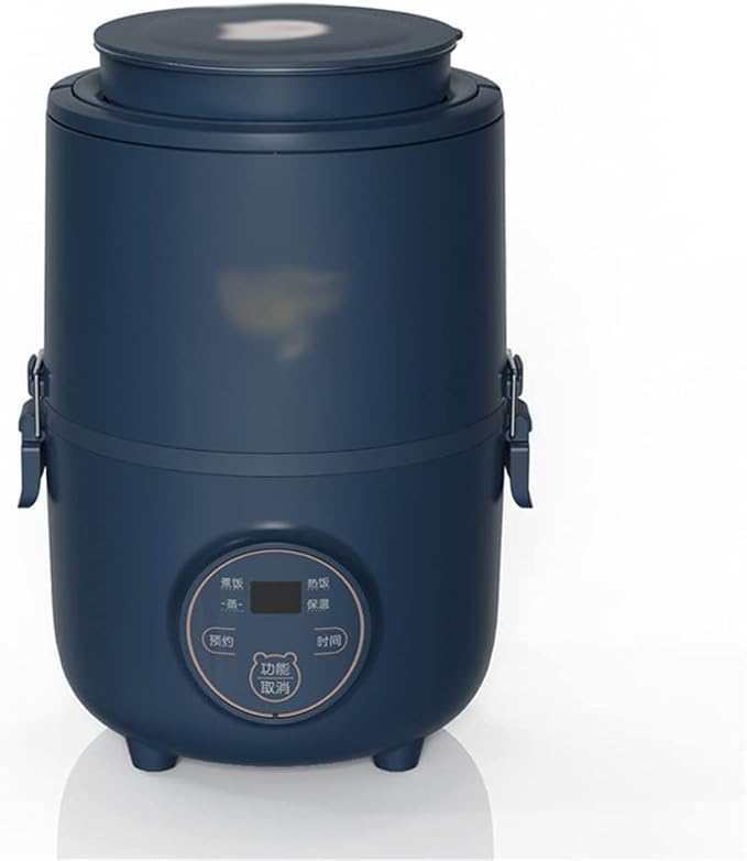 HBJWOV 1.6L Electric Lunch Box Portable Electric Rice Cooker Heating Three-layer Bento Box Food Steamer Cooking Pot Heater