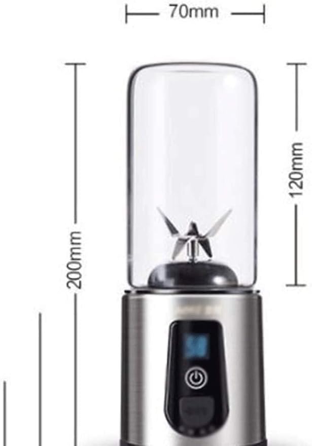 JYYBN Glass Portable Blender Shakes and Smoothies Vortex Mixer Mini Blender Single Serve Battery Operated Blender Juicer Cup