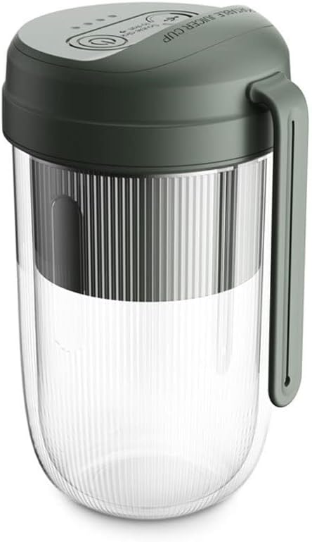 Portable Blender Travel Blender 300ml Mini Blender Personal Mixer Fruit Rechargeable with USB (Color : Green)