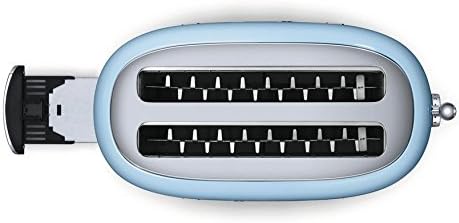 Smeg TSF02PBUS 50's Retro Style Aesthetic 4 Slice Toaster Pastel Blue