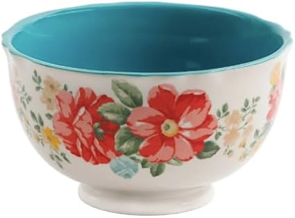 Vintage Floral 12-Piece Dinnerware Set Service for 4 (~Teal)