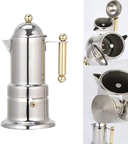 Coffee Machine 200Ml 4 Cups Stainless Steel Coffee Pot Moka Coffee Maker Teapot Filter Automatic Coffee Machine Espresso Machine