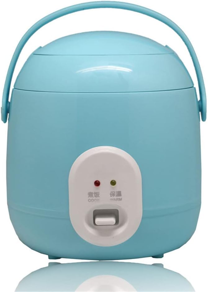 Electric Rice Cooker with 2 Layers Heating 1.2L Mini Rice Cooker and Steamer Multifunctional Kitchen Cooker for 2-3 People