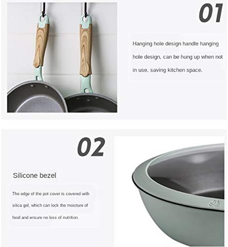 Cookware Pot Set Home Kitchen Wok Frying Pan Combination Non Stick Pan Special for Induction Cooker Kitchen Pot Cookware Set