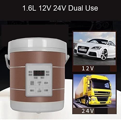 Rice Cooker Mini Rice Cooker Car Truck Soup Porridge Cooking Machine Food Steamer Electric Heating Lunch Box Meal Heater Warmer