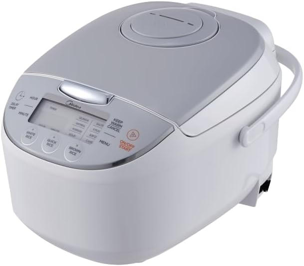 Midea Micom Rice Cooker Digital Multi-Functional Ricer Cooker/Steamer Brown Rice Slow Cooker (3L/5.5Cup) (White)