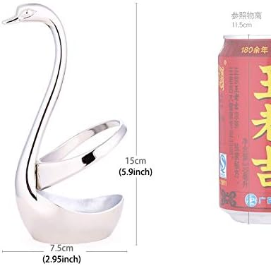 5 PCS Fruit Fork + Swan Shape Design Knife Fruit Food Dinnerware Base Holder Elegant Kitchen Tableware Set Cookware Set Cookware Picnic Boiler Cookware