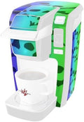 Decal Style Vinyl Skin compatible with Keurig K10 / K15 Mini Plus Coffee Makers Rainbow Skull Collection (COFFEE MAKER NOT INCLUDED)