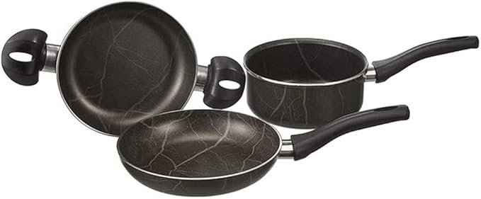 Cookware 3 Pieces Pot Set Pot Sets Pot Sets Sauce Pan Pan Set Pots and Pans Set Omelette Pan Variety Pack