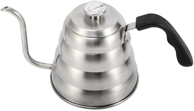 Coffee Press Stainless Steel Pour Over Coffee Water Kettle Thermometer Gooseneck Tea Pot Coffee Maker with Insulated Handle Pots